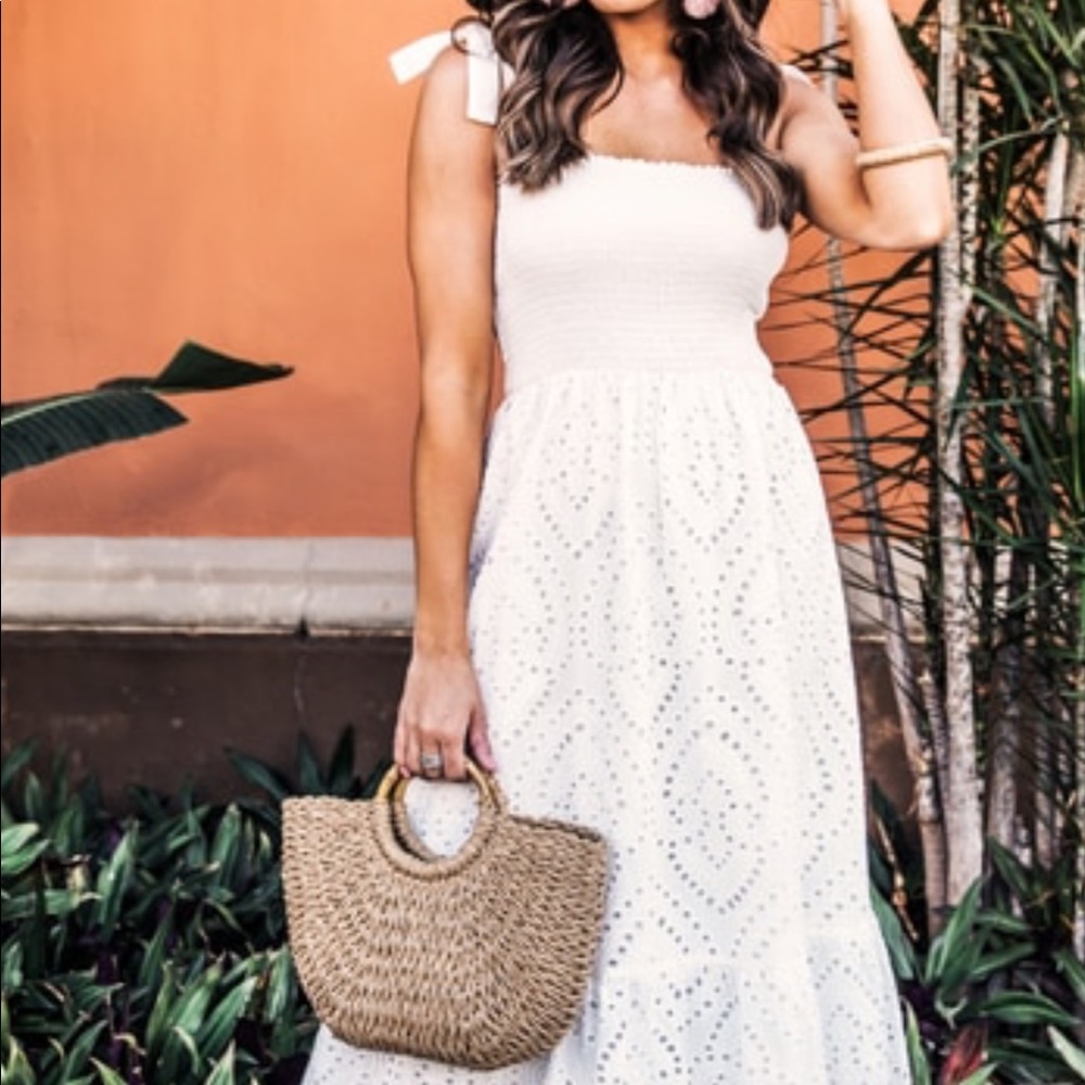 White midi dress perfect for summer